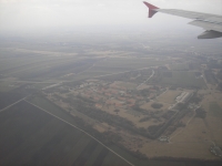 Pohled z letadla - přistáváme ve Vídni